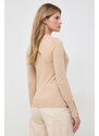Guess pulóver ELINOR könnyű, női, bézs, W2YR30 Z2V62