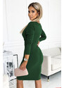 Numoco Zöld hosszú ujjú rövid ruha