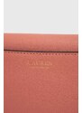 Lauren Ralph Lauren bőr borítéktáska rózsaszín