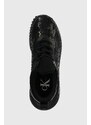 Calvin Klein Jeans sportcipő EVA RUN SLIPON LACE LUM AOP WN fekete, YW0YW01441