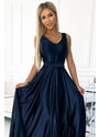 NUMOCO Sötétkék alkalmi maxi ruha CINDY 508-1 dark blue