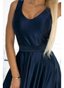 NUMOCO Sötétkék alkalmi maxi ruha CINDY 508-1 dark blue