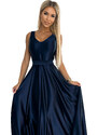NUMOCO Sötétkék alkalmi maxi ruha CINDY 508-1 dark blue