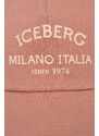 Iceberg pamut baseball sapka rózsaszín, nyomott mintás