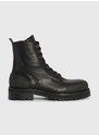 AllSaints bőr cipő Mudfox fekete, MF529Z