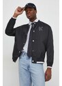 Karl Lagerfeld bomber dzseki férfi, fekete, átmeneti