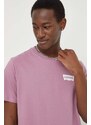 Levi's t-shirt rózsaszín, férfi, nyomott mintás