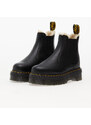 Dr. Martens 2976 Quad Fur Lined Platform Chelsea Boots Black Pisa, magas szárú sneakerek