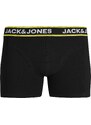 JACK & JONES Boxeralsók zöld / rózsaszín / fekete / fehér