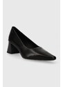 Vagabond Shoemakers bőr flip-flop ALTEA fekete, magassarkú, 5740.001.20