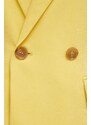 Sisley zakó sárga, sima, kétsoros gombolású