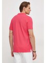 United Colors of Benetton pamut póló rózsaszín, sima