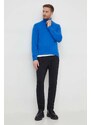 United Colors of Benetton gyapjúkeverék pulóver férfi, garbónyakú