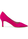 Tamaris magassarkú női bőr félcipő - rózsaszín