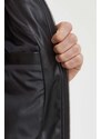 Sisley rövid kabát férfi, fekete, átmeneti