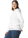 Softstyle kapucnis pulóver kenguruzsebbel, Gildan GISF500, White-2XL