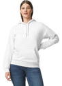 Softstyle kapucnis pulóver kenguruzsebbel, Gildan GISF500, White-2XL