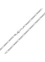 Ékszerkirály Ezüst nyaklánc, figaro, 50 cm uniszex