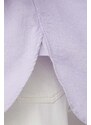 Polo Ralph Lauren pamut ing női, galléros, lila, relaxed