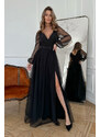Glara Long dress with slit