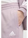 adidas pamut melegítőnadrág rózsaszín, nyomott mintás, IS2105
