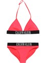 Calvin Klein Swimwear Bikini szürke / rózsaszín / fekete