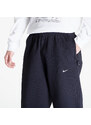 Férfi melegítőnadrágok Nike Solo Swoosh Men's Open-Hem Brushed-Back Fleece Pants Black/ White