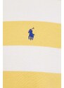 Polo Ralph Lauren pamut melegítőfelső sárga, női, mintás