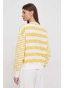 Polo Ralph Lauren pamut melegítőfelső sárga, női, mintás