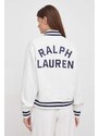 Polo Ralph Lauren kifordítható bomber dzseki női, fehér, átmeneti