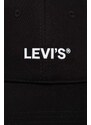 Levi's pamut baseball sapka fekete, nyomott mintás