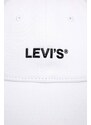 Levi's pamut baseball sapka fehér, nyomott mintás