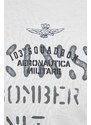 Aeronautica Militare pamut póló bézs, férfi, nyomott mintás