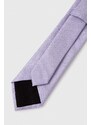 BOSS selyen nyakkendő lila