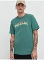 Converse pamut póló zöld, férfi, nyomott mintás