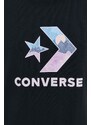 Converse pamut póló fekete, férfi, nyomott mintás