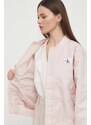 Calvin Klein Jeans bomber dzseki női, rózsaszín, átmeneti