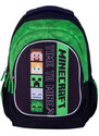 Minecraft hátizsák, iskolatáska, 3 rekeszes, 39x28x15cm, Time to Mine, Heads, Astra
