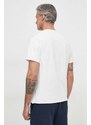 Pepe Jeans pamut póló Single Carrinson bézs, férfi, sima