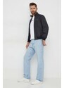 Pepe Jeans rövid kabát férfi, fekete, átmeneti