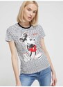 Desigual t-shirt x Disney női, fehér