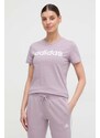 adidas pamut póló női, lila, IS2097