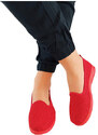 RED POMEGRANATE bebújós női vászoncipő piros
