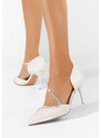 Zapatos Lavada fehér tűsarkú cipő