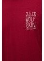 Jack Wolfskin t-shirt Jack Tent bordó, férfi, nyomott mintás