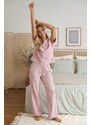 DN Nightwear Daisy női pizsama, rózsaszín