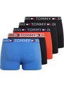 Tommy Jeans Boxeralsók kék / piros / fekete / fehér