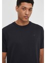 New Balance pamut póló fekete, férfi, nyomott mintás