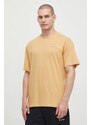 Columbia pamut póló sárga, férfi, nyomott mintás, 2071701