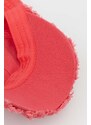 Guess pamut baseball sapka rózsaszín, nyomott mintás, AW9493 COT01